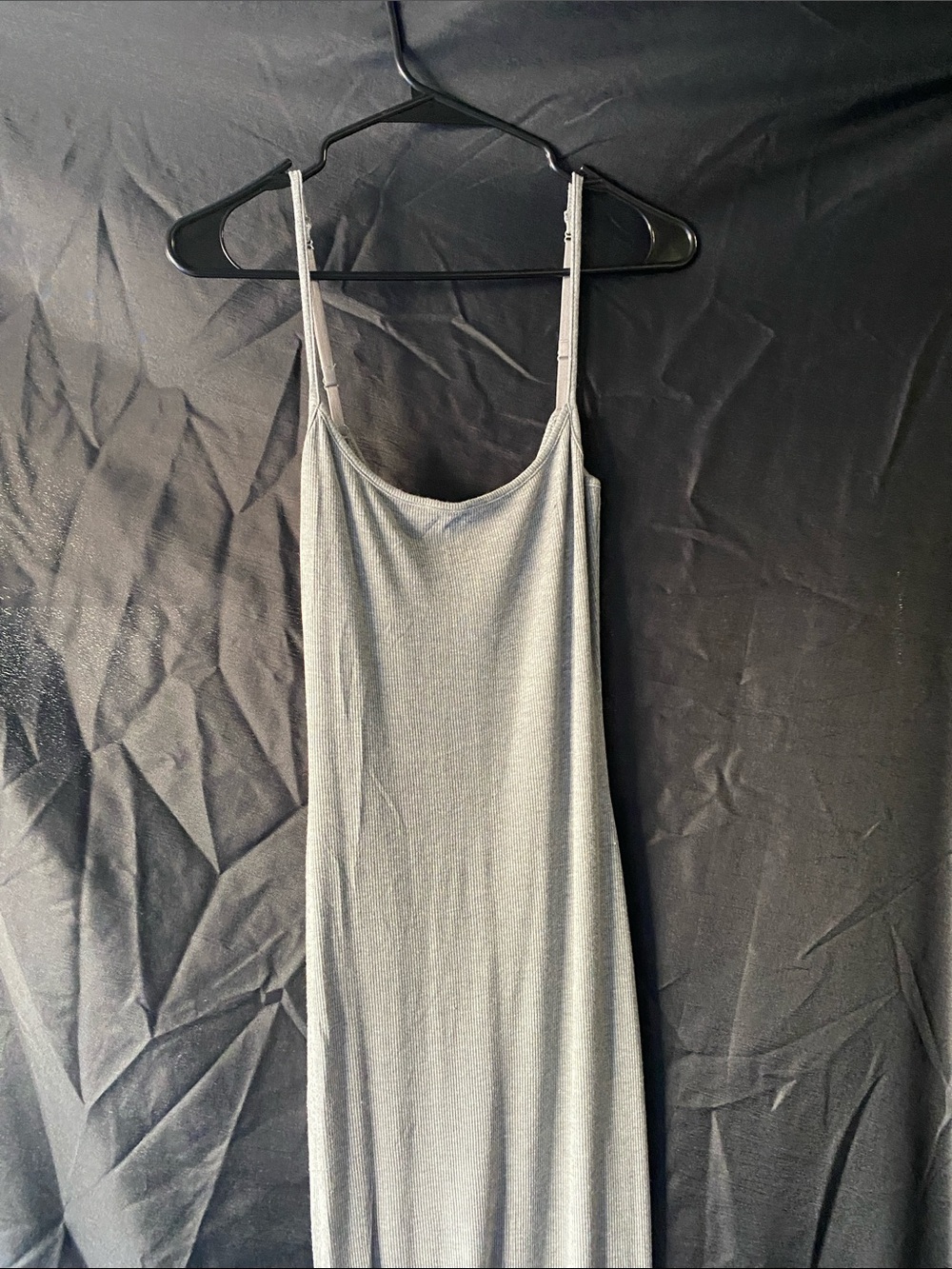 SKIMS Silver Gray Maxi Slip Dress